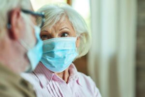 Wear a mask when visiting NHS services, particularly if you're elderly or vulnerable
