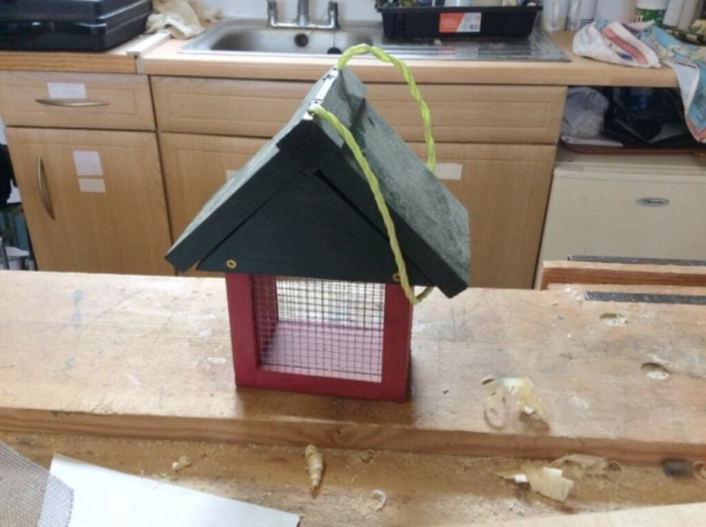 The items produced at The Shed are available to purchase on Age UK Surrey’s website, including Tony’s bird feeder.