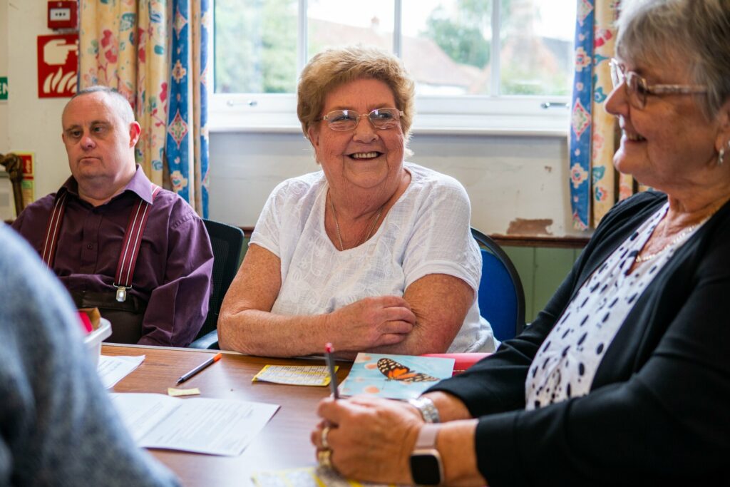 Social group of elderly people